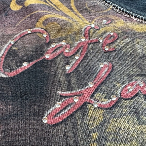 Jess & Jane Cafe Latte Window Graphic Top - Small - Made in USA - Picture 9 of 15